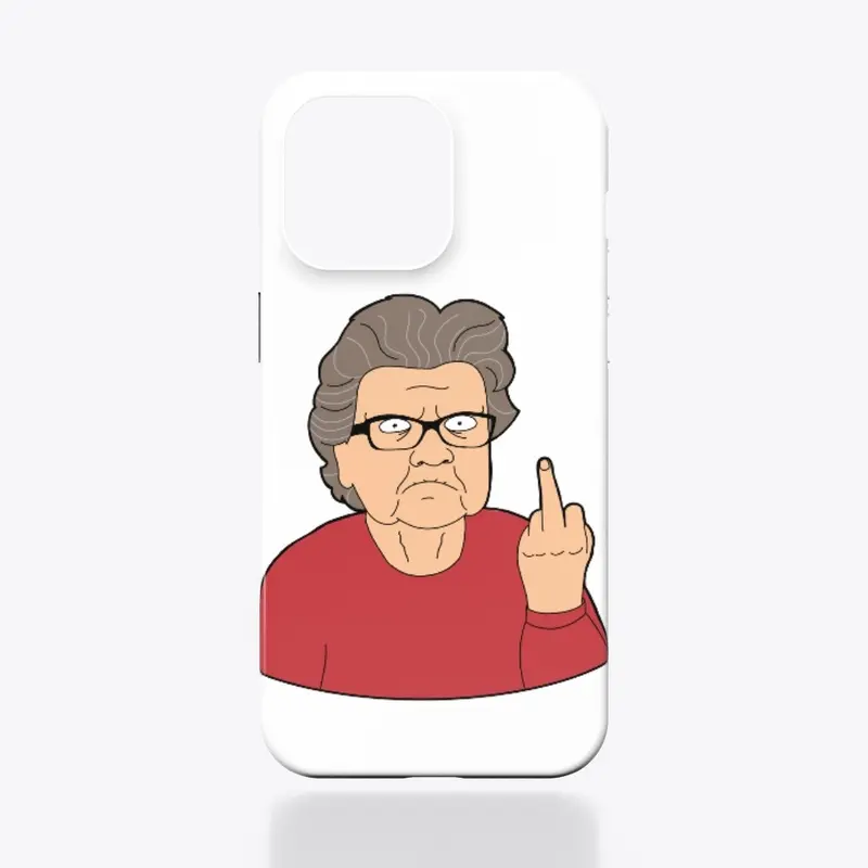 ANGRY GRANDMA MIDDLE FINGER